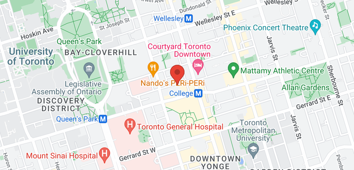 map of #1209 -25 GRENVILLE ST